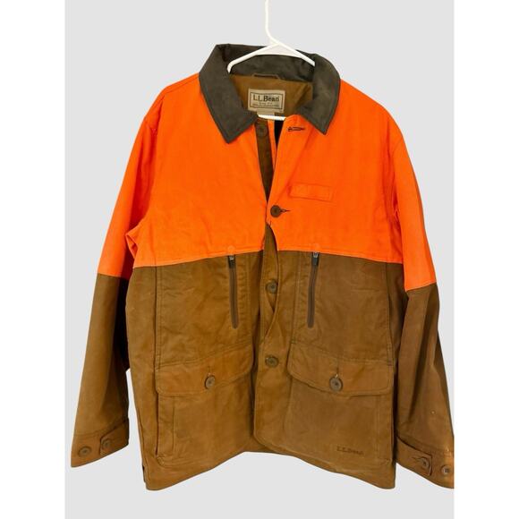 L.L. Bean Upland Hunter Field Coat Waxed Cotton - Picture 6 of 13